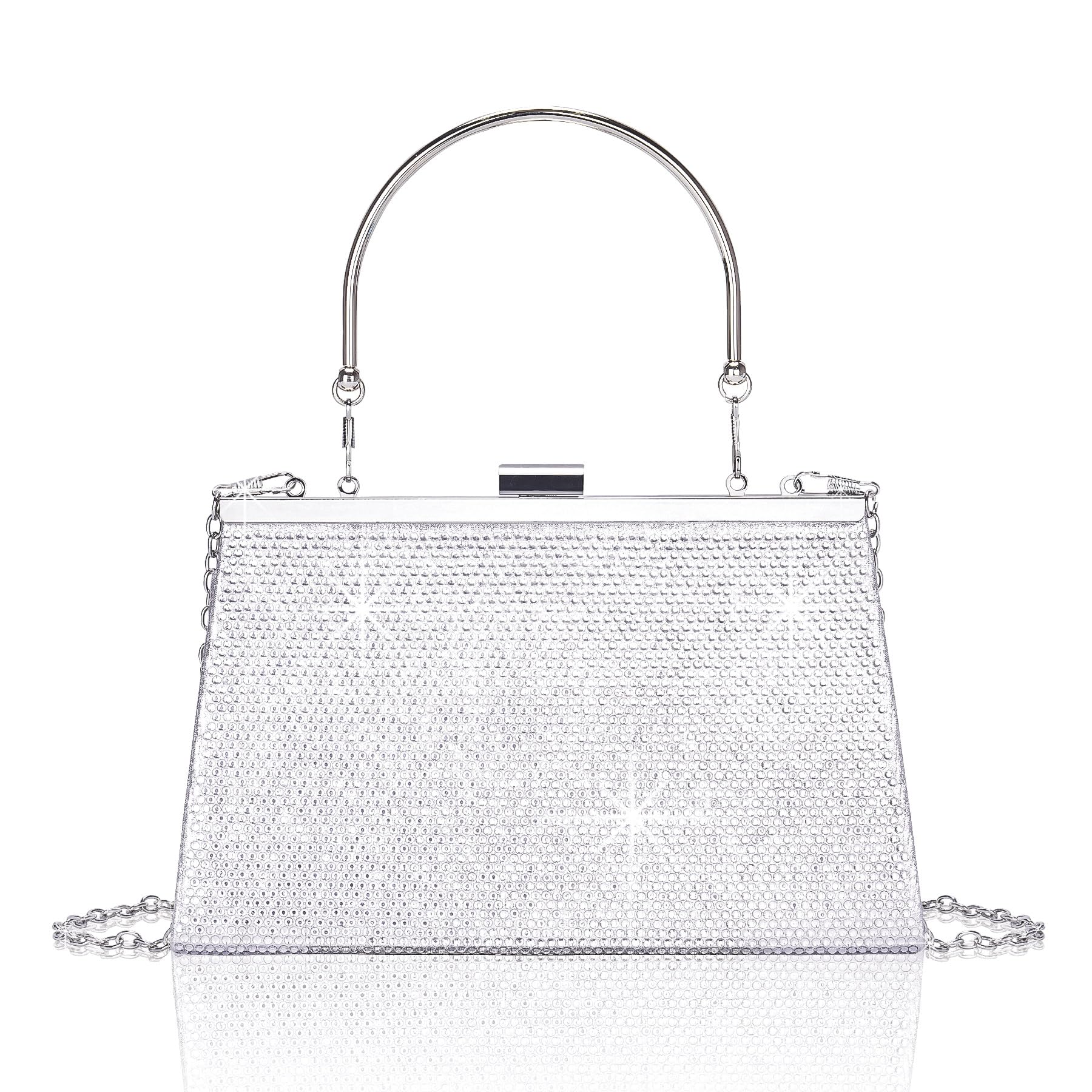 Rhinestone Purse & Satin Clutch